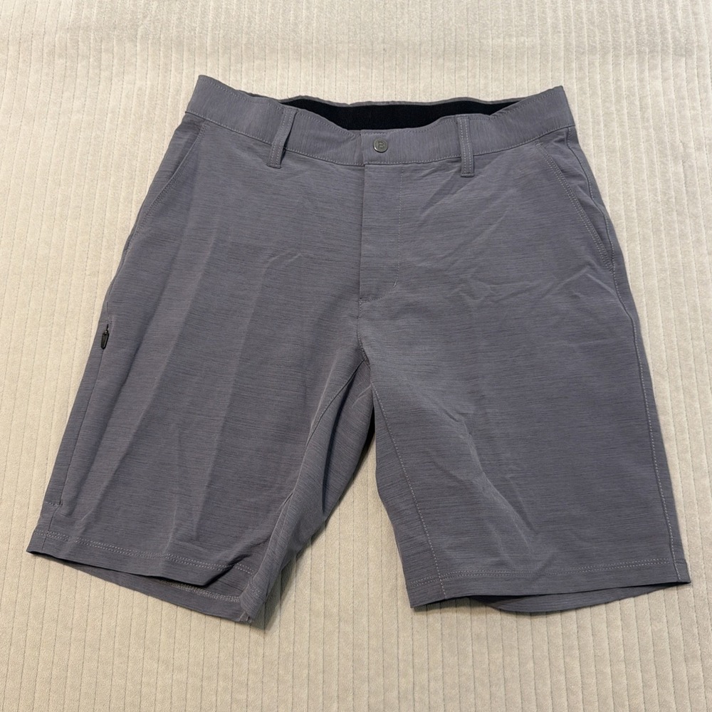 BYLT Premium Basics Kinetic Shorts Mens M Gray 9" Performance Stretch Golf